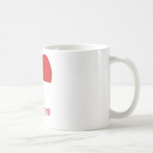 Singapore Flag Heart Coffee Mug