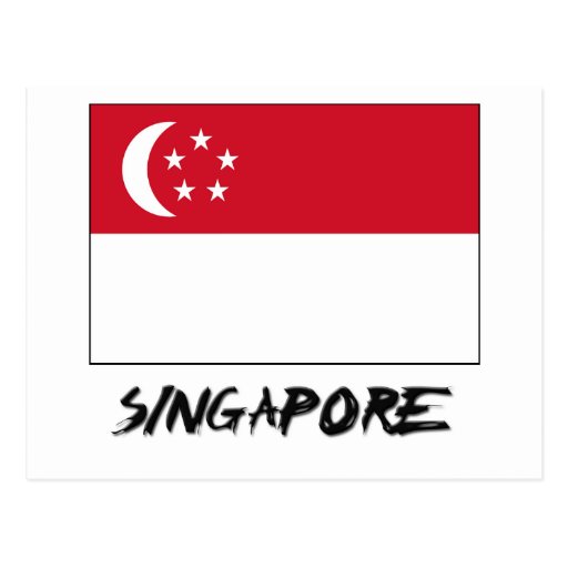 Singapore Flag Postcards