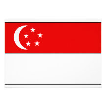 Singapore Flag T-shirts and Gifts Custom Announcement