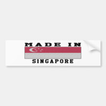 Singapore Made In Designs Bumper Sticker