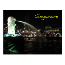 Singapore Merlion Post Card