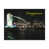 Singapore Merlion Post Card