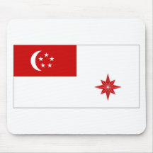 Singapore Naval Ensign Mouse Pad