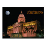 Singapore night lights postcard