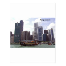 Singapore Port (by St.K) Postcard