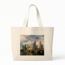 Singapore skyline tote bag