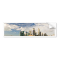 Singapore skyline bumper stickers