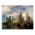 Singapore skyline post card