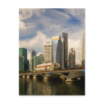 Singapore skyline postcard
