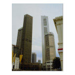 Singapore skyline postcard