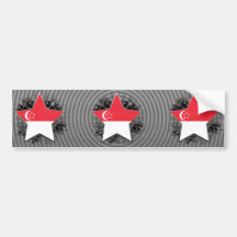 Singapore Star Bumper Stickers