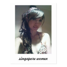 singapore women postcard