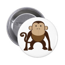 Singe Badges Avec Agrafe