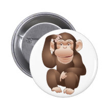 Singe curieux pin's