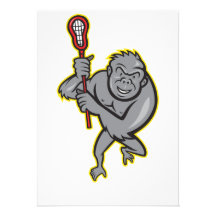 Singe de gorille avec la bande dessinée de bâton d faire-parts