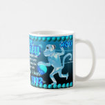 Singe de l'eau soutenu 1932 1992 tasses à café