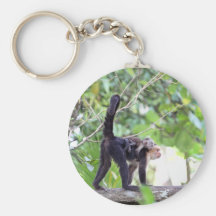 Singe et bébé porte-clés