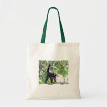 Singe et bébé sac en toile