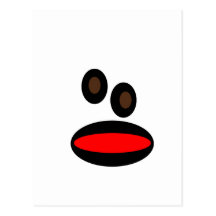 Singe fou carte postale