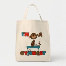 Singe je suis un gymnaste sacs en toile