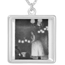 Singer by Georges Seurat Necklaces