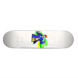 Singer in Suit and Sunglasses Skateboard