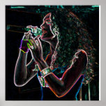 singer microphone song music pretty girl posters