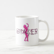 Singer Pink Coffee Mug