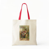 Singer Sewing Machine Ad "The First Lesson" Tote Bag