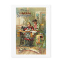 Singer Sewing Machine Ad "The First Lesson" postcards