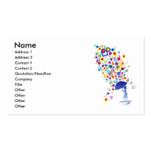 Singin' in the Rain Business Card Templates