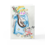 Singing Angel and Pup Greeting Cards