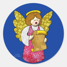 Singing Angel Sticker