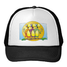 Singing Birds Cartoon Mesh Hats