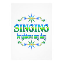 Singing Brightens Custom Invitations