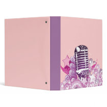singing diva vintage microphone vector binders
