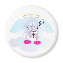 Singing in Heavens Choir Refrigerator Magnet