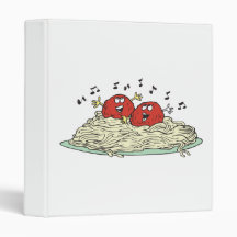 singing meatballs on spaghetti 3 ring binders