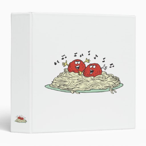 singing meatballs on spaghetti binders