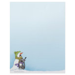 Singing Snowman and Cat Christmas Letterhead