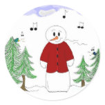 Singing Snowman stickers