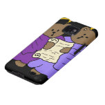 Singing Teddy Bear Angels in Purple Robes casemate cases