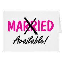 Single Available Greeting Card