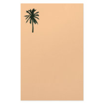 Single Black palm tree stationery