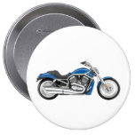 Single Blue Motorcycle Pin