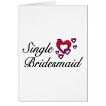 Single Bridesmaid Card