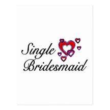Single Bridesmaid Post Cards