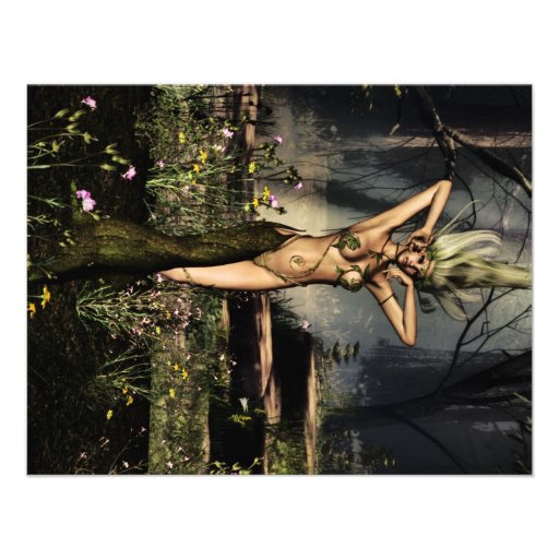 Single Dryad Custom Invitations