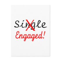 Single (Engaged) Post Cards