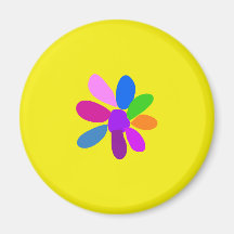 Single Flower Refrigerator Magnets